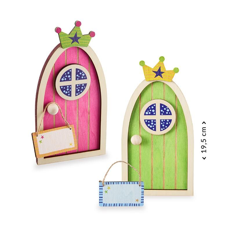 ZF Holz-Wichteltür – mit Türschild für Zahnfee - Makimo - Smart Kids