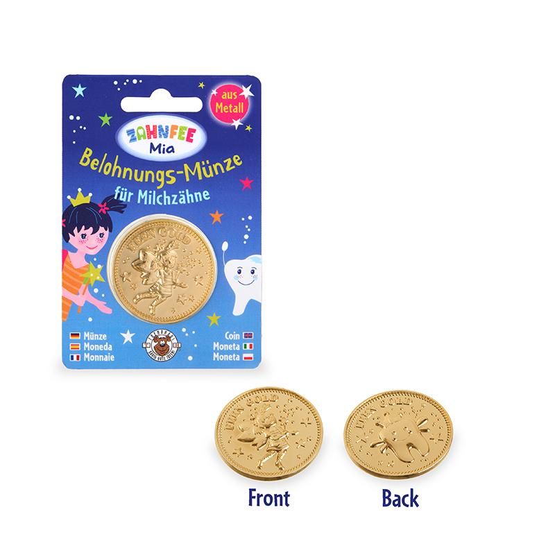 ZF Belohnungsmünze – Zahnfee-Münze aus Metall für Milchzähne - Makimo - Smart Kids