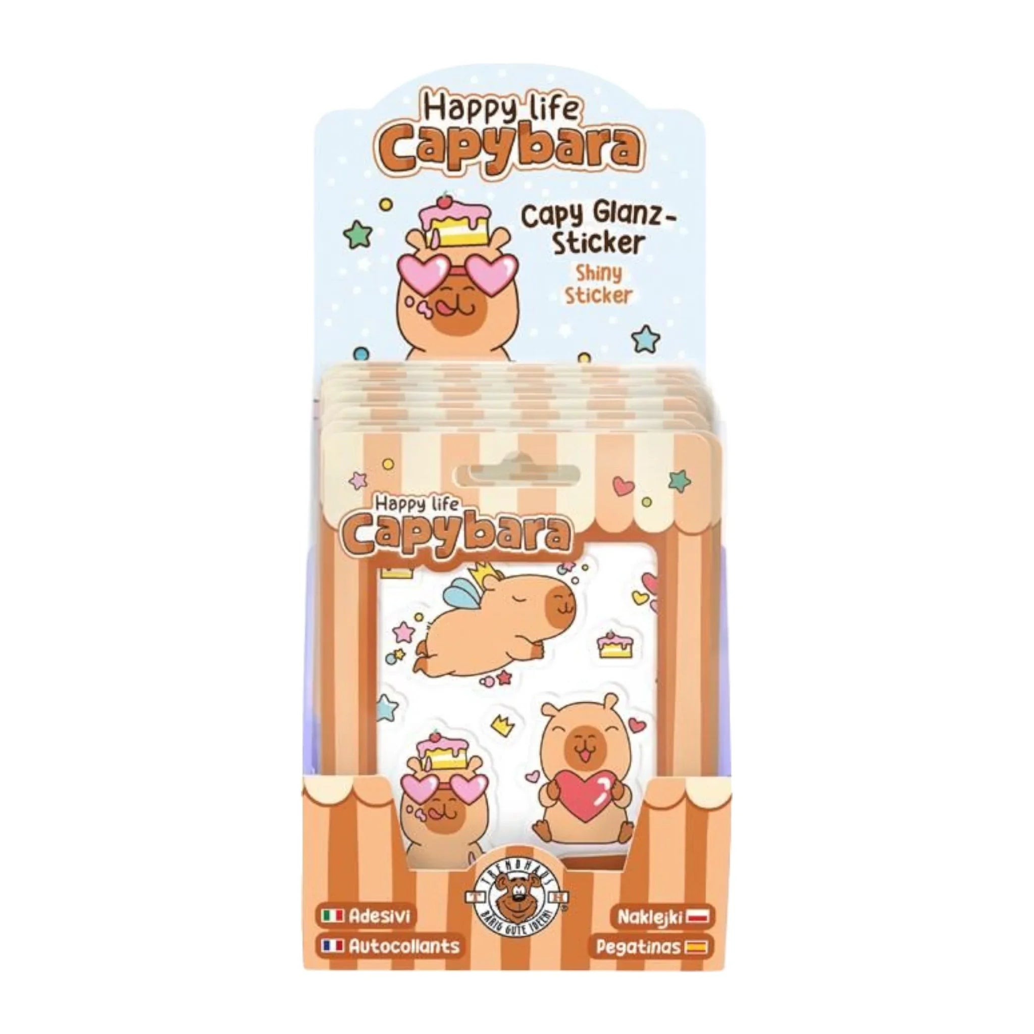 Capybara Sticker-Set 26-teilig - Hochwertige Aufkleber
