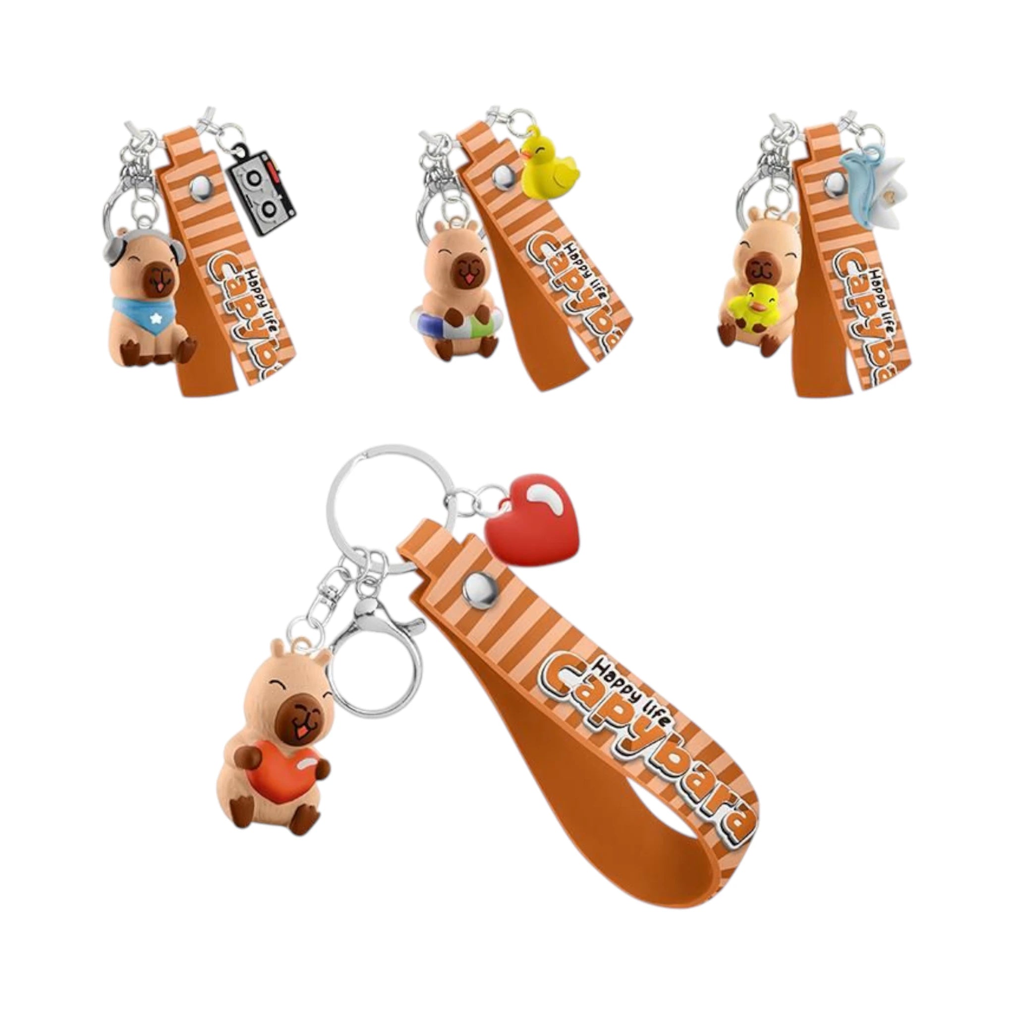 CP HL-5 Schlüsselanhänger Capybara - Trendiger Silikon-Schlüsselanhänger - Makimo - Smart Kids