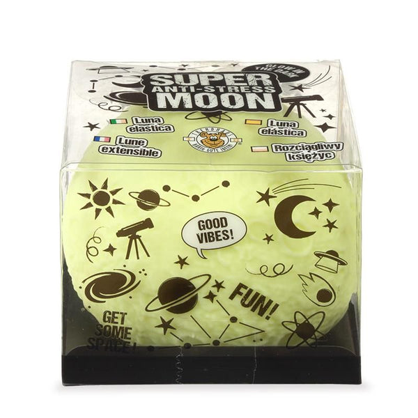 XXL Anti-Stress Mond – Nachtleuchtend, Soft-Touch