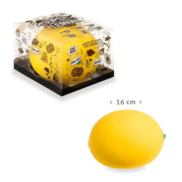 XXL Anti-Stress Zitrone – Soft-Touch Stresskiller