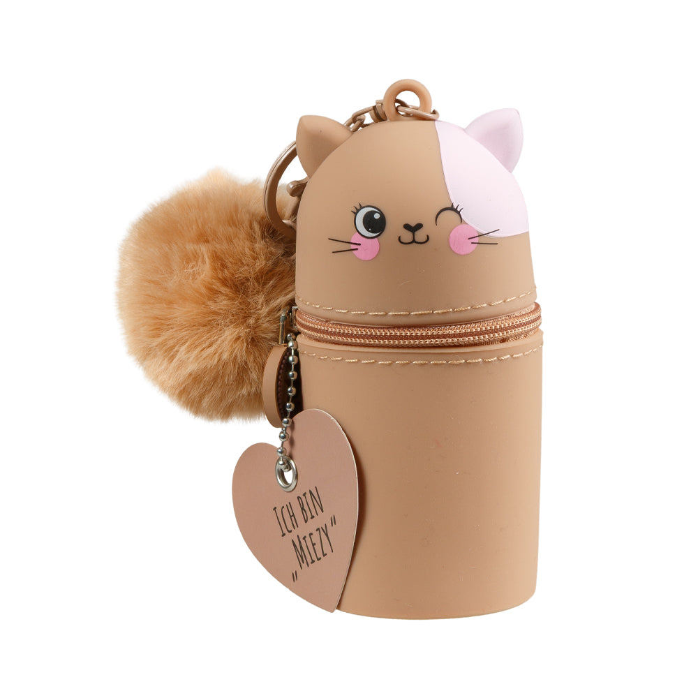 Lulubug Handmade - Mini Silikon Schlüsselanhänger - Katze Miezy