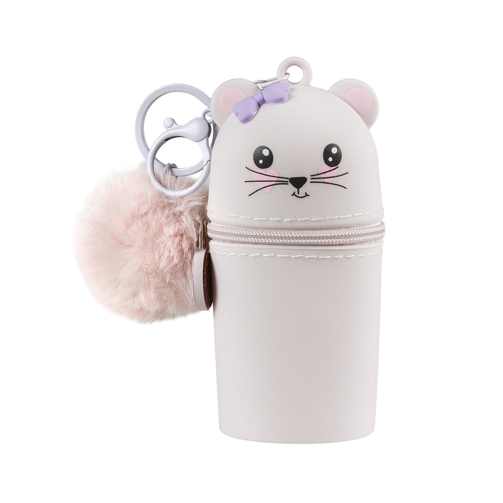 Lulubug Handmade - Mini Silikon Schlüsselanhänger - Maus Berny