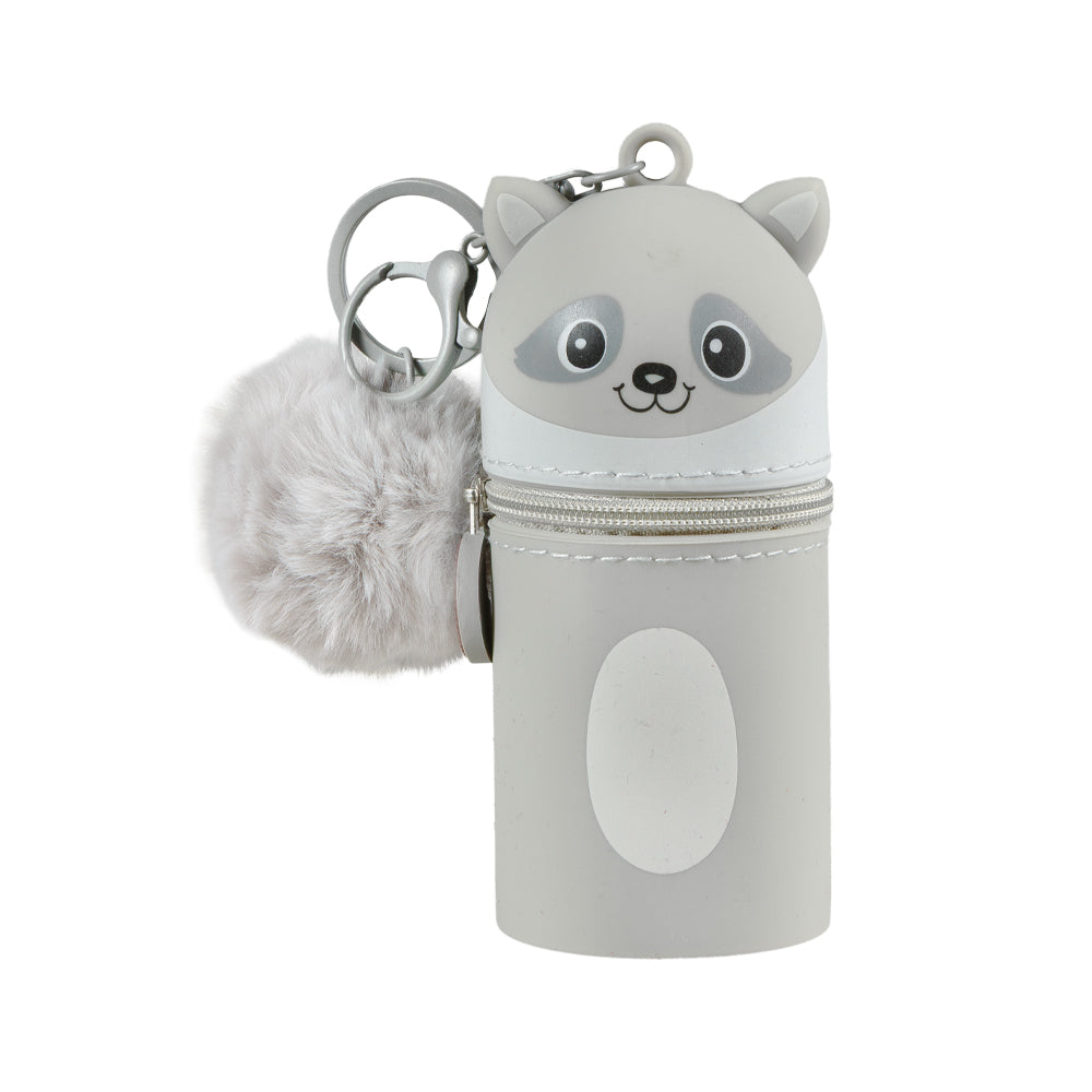 Lulubug Handmade - Mini Silikon Schlüsselanhänger - Waschbär Coony