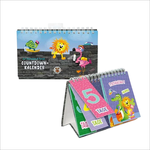 ABC-5 Countdown-Tischkalender für Schulstart & Ferien