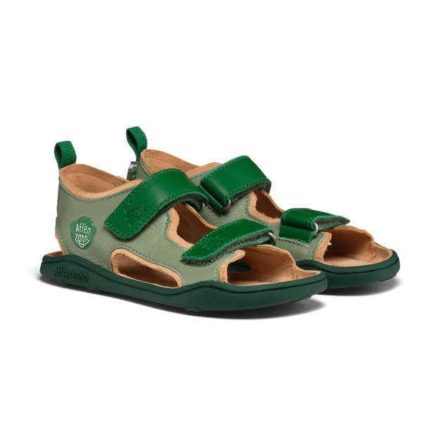 Affenzahn Sandalen Leder Airy - Frosch, Grün