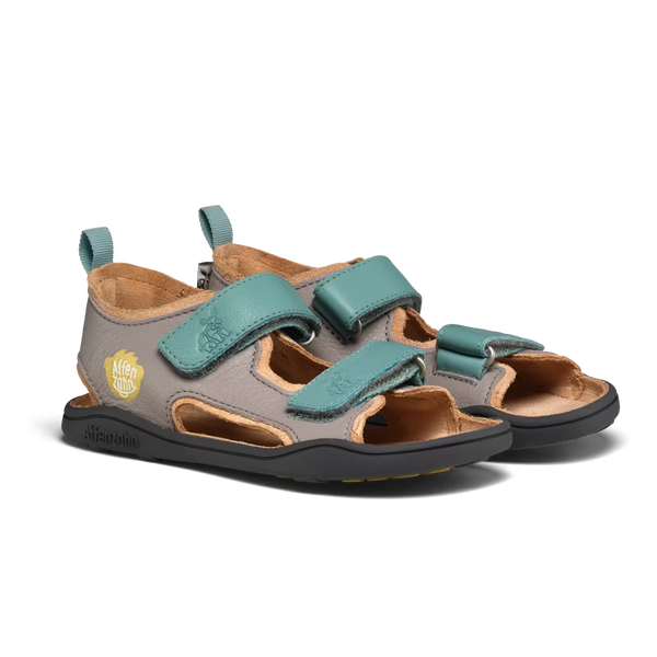 Affenzahn Sandalen Leder Airy - Nashorn, Grau