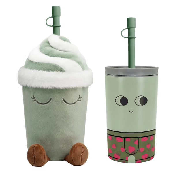 Asobu Matcha Fuzzie „Mimi the Mindful“ – Isolierte Trinkflasche 360 ml