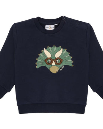 THE NEW Siblings Tnsleroy Sweatshirt, Navy Blazer, Dinosaurier-Design