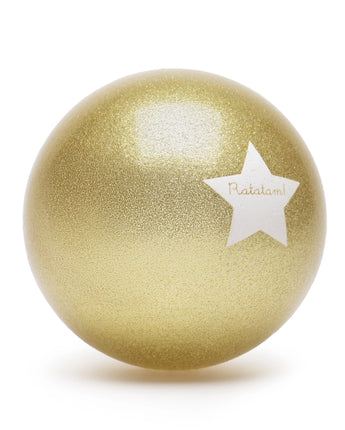 Goldener Glitzerball – Handgefertigt - 15 cm