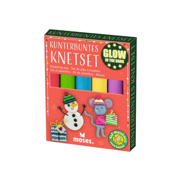 Kunterbuntes Knetset Glow - Leuchtende Knete für Kinder - Makimo - Smart Kids