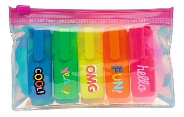 moses - Happy Day Neon Textmarker – Set mit 5 Farben