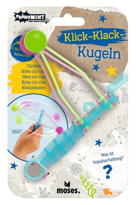 PhänoMINT Klick-Klack-Kugeln – Physik-Spielzeug mit Leuchteffekt