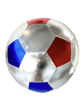 Fußball – Silber, Blau und Rot 22cm