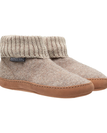 Bergstein Cozy Lux Kinder-Hausschuhe in Beige