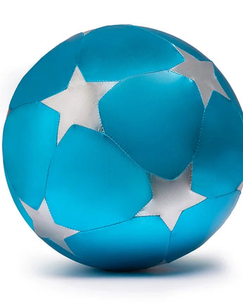 Stoffball – Blau und Silber, 30 cm