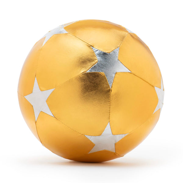 Stoffball – Gold mit Sternen - 30 cm
