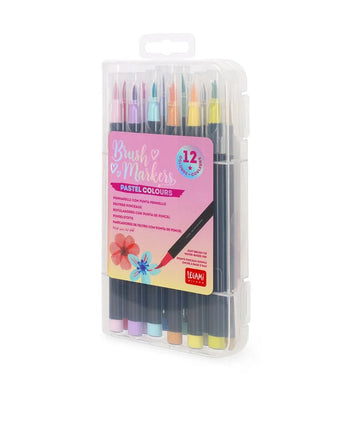 LEGAMI Set mit 12 Pinselstiften "Brush Markers" - Pastellfarben