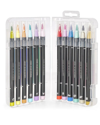 LEGAMI Set mit 12 Pinselstiften "Brush Markers" - Pastellfarben