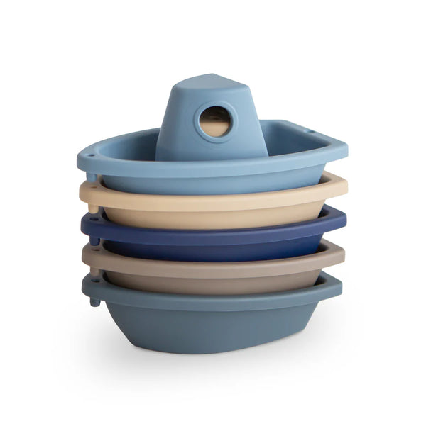 Mushie - Bath Boats Ocean – Stapelbare Badboote
