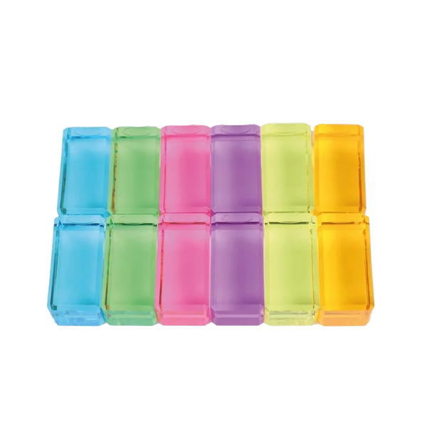 Bauspiel Lichtbauquader Pastell - 12 teiliges Set