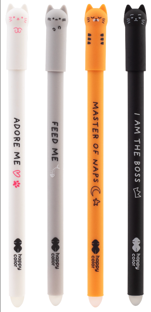 Happy Color - Animal Collection Uszaki - Ører - Erasable Gel Pen