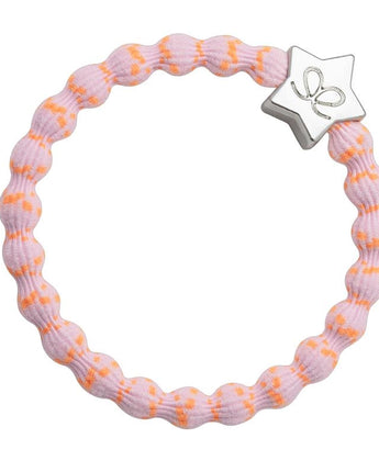 Silver Star Orange on Pink