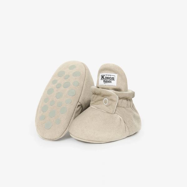 Kings & Rebels Gamuza Gripper Babyschuhe - Ivory - Makimo - Smart Kids