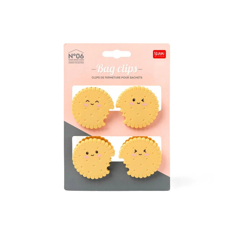 LEGAMI Set mit 4 Verschlussklammern - "Cookie"