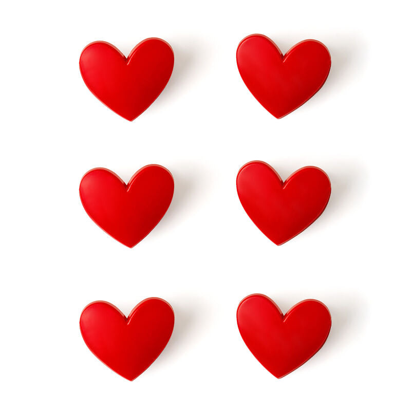 LEGAMI Set mit 6 Verschlussklammern - "Heart"