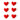 LEGAMI Set mit 6 Verschlussklammern - "Heart"