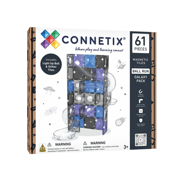 CONNETIX - Ball Run Galaxy Pack 61 Teile – Magnet-Kugelbahn 🌌✨