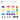 CONNETIX Magneten Regenbogen Transportset 50-teilig