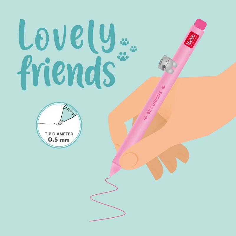 LEGAMI Gelstift mit Tierdeko "Lovely Friends" - Kitty