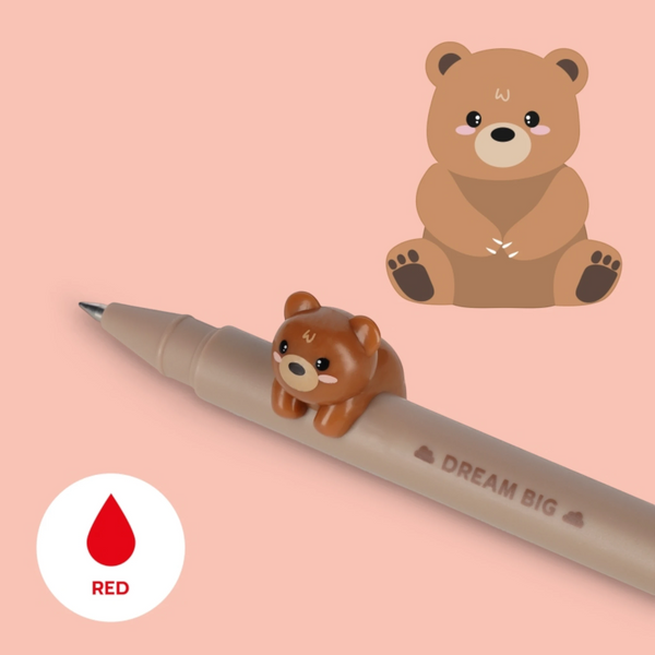 LEGAMI Gelstift mit Tierdeko "Lovely Friends" – Teddy Bear - Makimo - Smart Kids