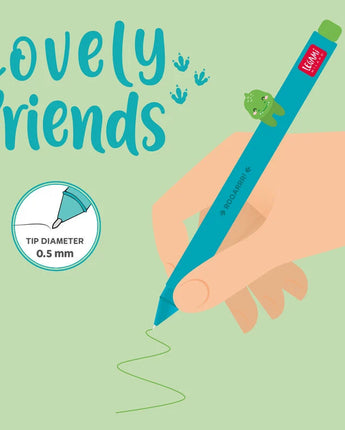 LEGAMI Gelstift mit Tierdeko "Lovely Friends" - Dino