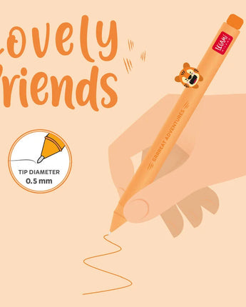 LEGAMI Gelstift mit Tierdeko "Lovely Friends" - Tiger