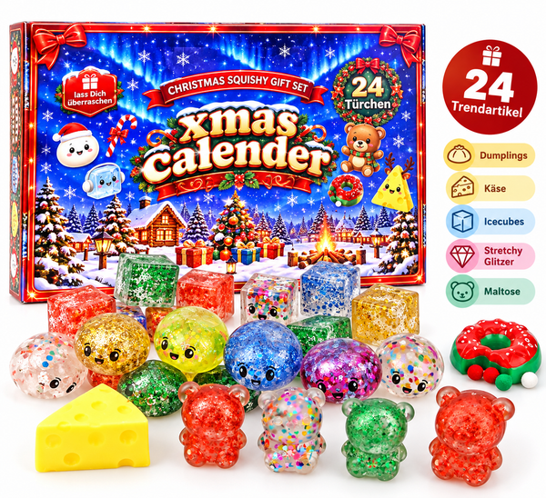 Fun Trading - Adventskalender Squishy – 24 Überraschungen 🎄✨