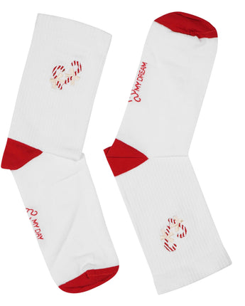 My Day My Dream - Socken - Christmas Collection - Zuckerstange gestickt