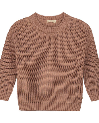 Chunky Knitted Sweater - Blush