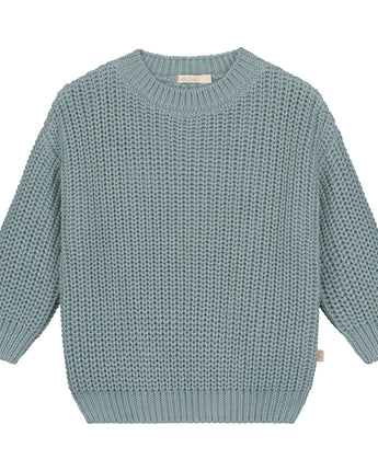 Chunky Knitted Sweater - Ocean