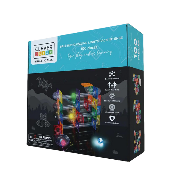 Cleverclixx - Ball Run Dazzling Lights Pack Intense - 100-teiliges Set