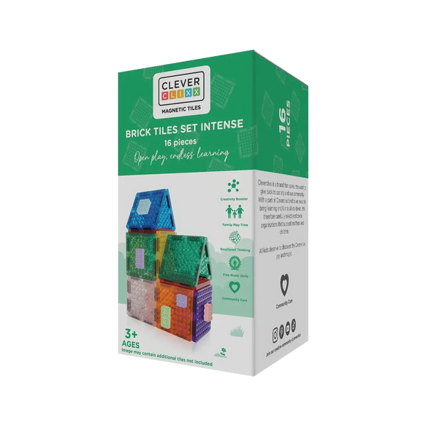 Cleverclixx - Brick Tiles Intense Pack - 16-teiliges Set