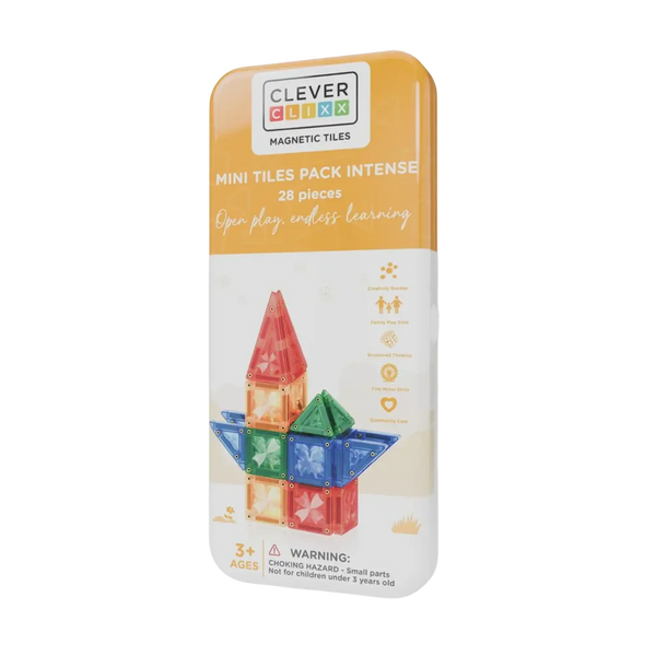Cleverclixx - Mini Tiles Pack Intense – 28 teile in Metallbox für Unterwegs