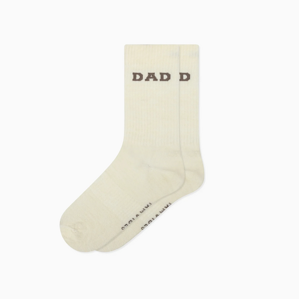 FAMVIBES DAD College Wollsocken - taupe - Makimo - Smart Kids