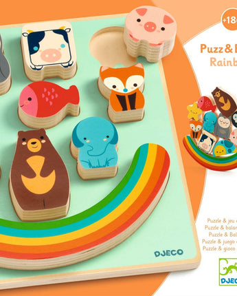 DJECO - Puzzle 2 in 1 Balance "Rainbow"