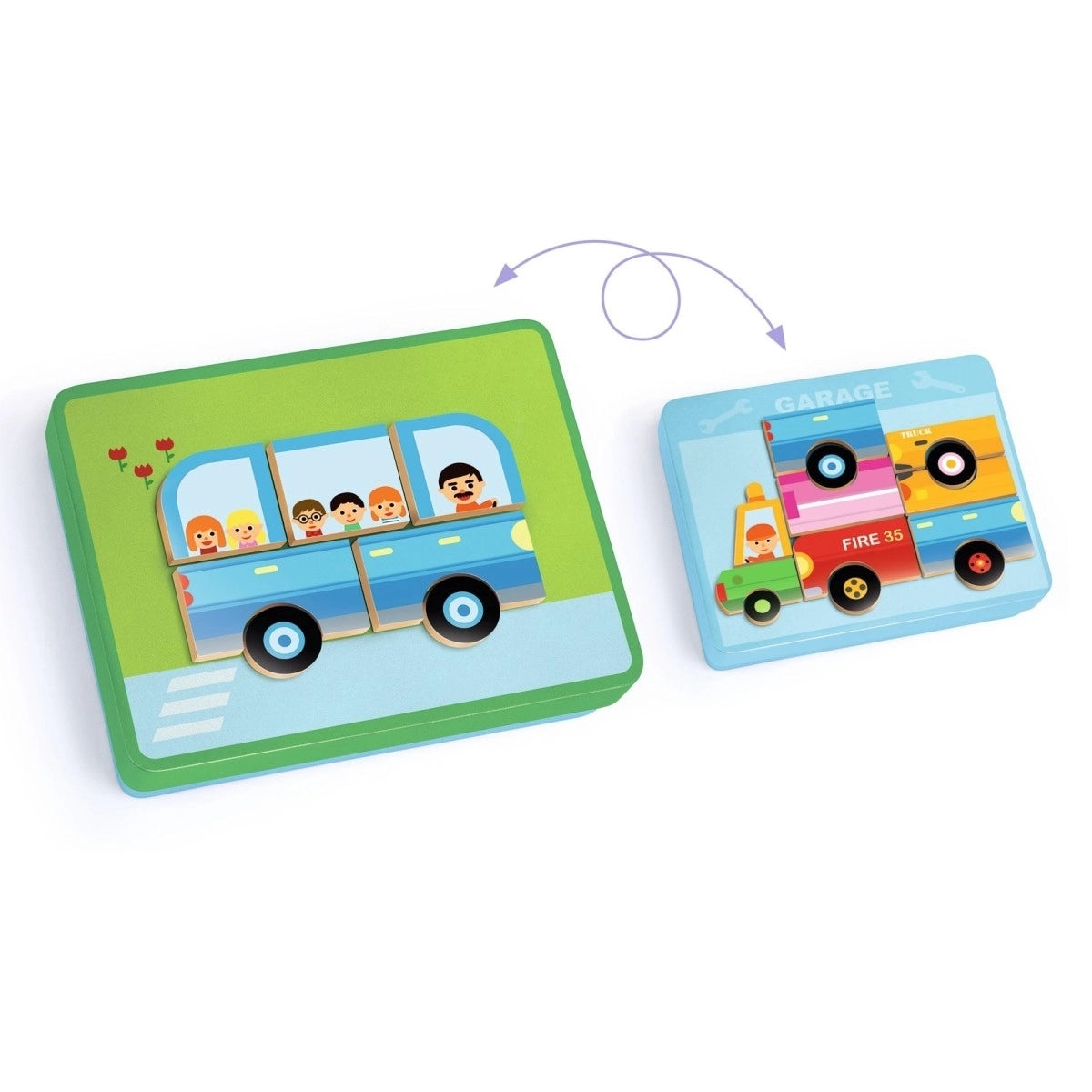 Djeco Magnetspiel: Vehicles