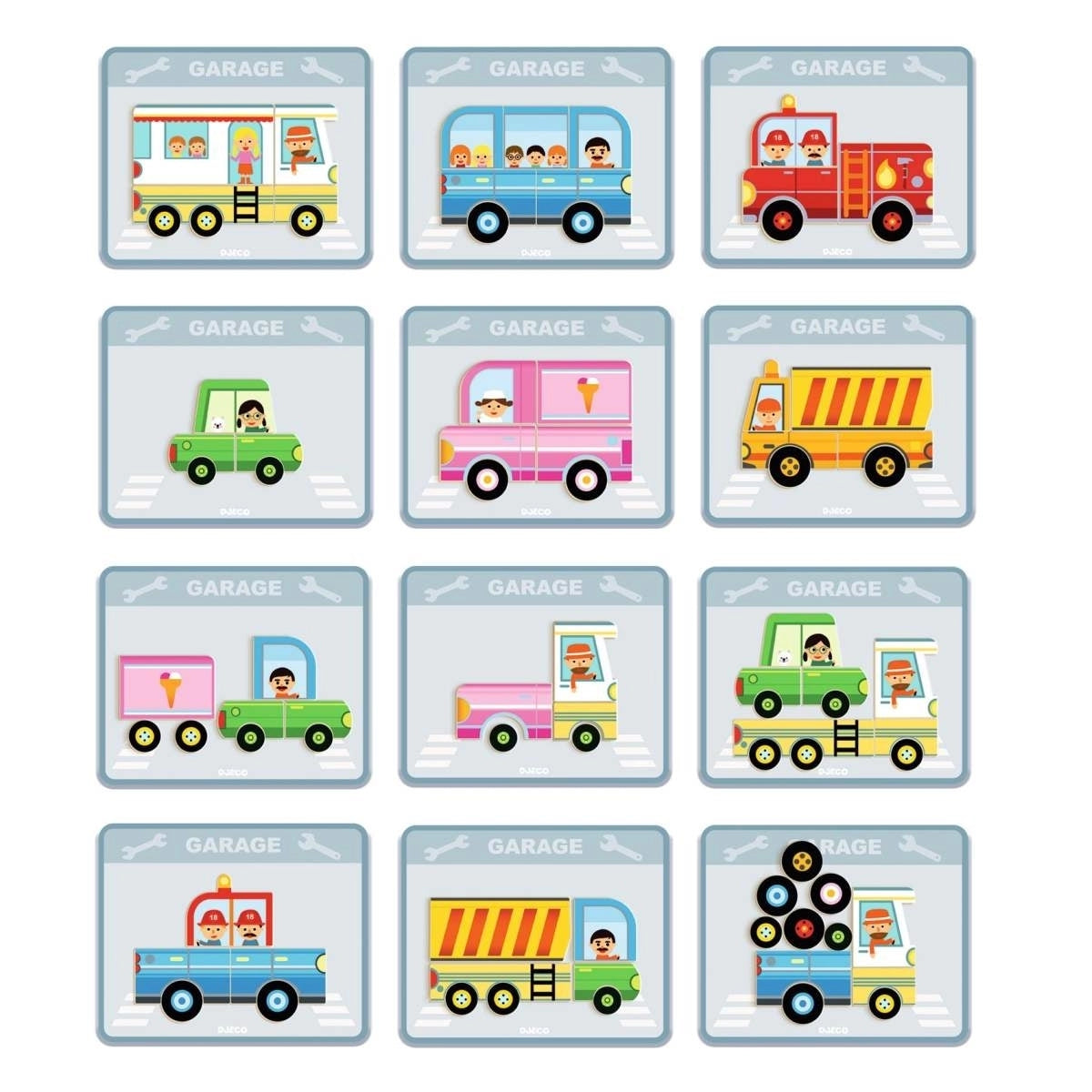 Djeco Magnetspiel: Vehicles