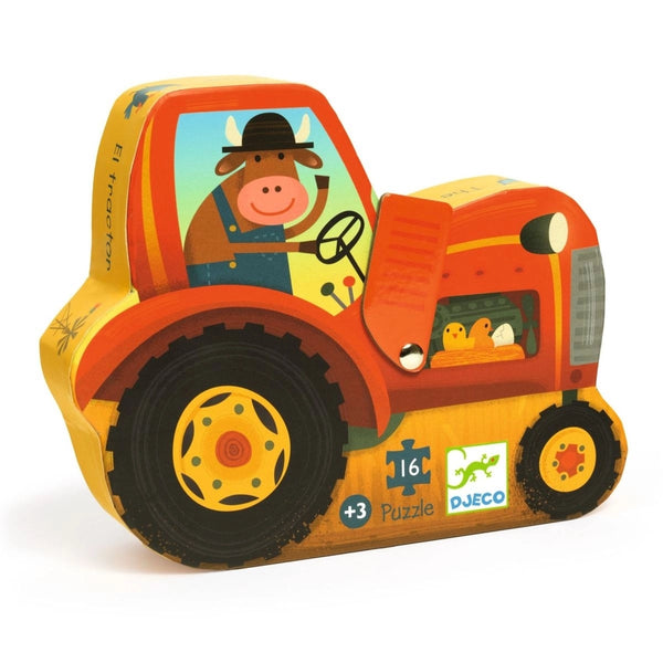 DJECO - Puzzle: Traktor - 16 Teile
